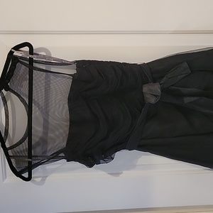 White House Black Market tulle Black dress